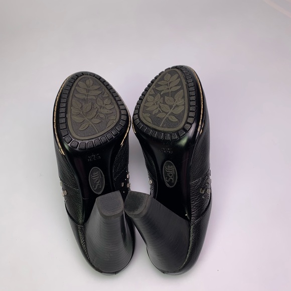 SOFFT Leather Studded Stitched Clogs - Picture 6 of 7